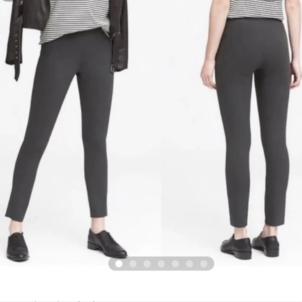 Banana Republic Gray Devon Side Closure Skinny Pants